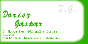 dorisz gaspar business card